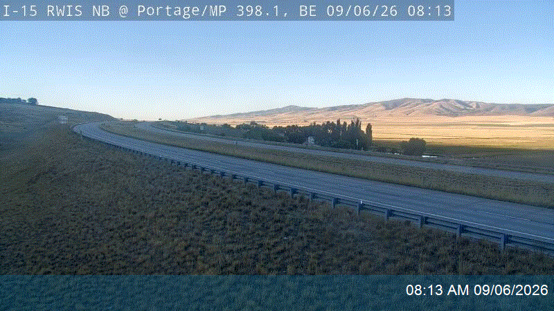 I-15 RWIS NB @ Portage / MP 398.06, BE live camera view