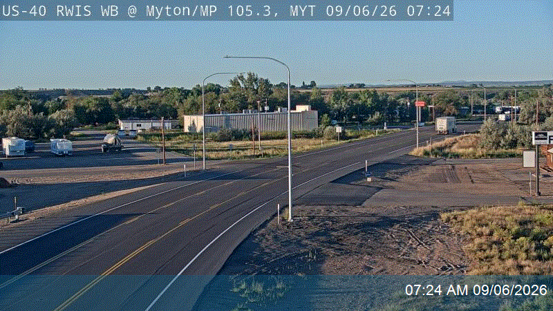 US-40 RWIS WB @ Myton / MP 105.3, MYT live camera view