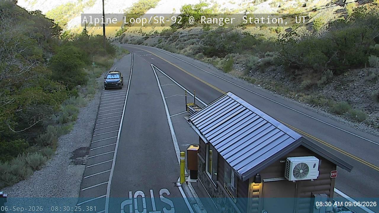 Alpine Loop / SR-92 @ Ranger Station / MP 7.99, UT live camera view