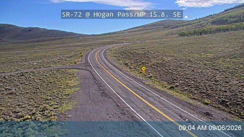 SR-72 @ Hogan Pass / MP 15.8, SE live camera view