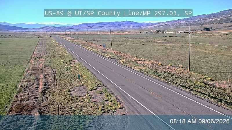 US-89 @ UT/SP County Line / MP 297.03, SP live camera view