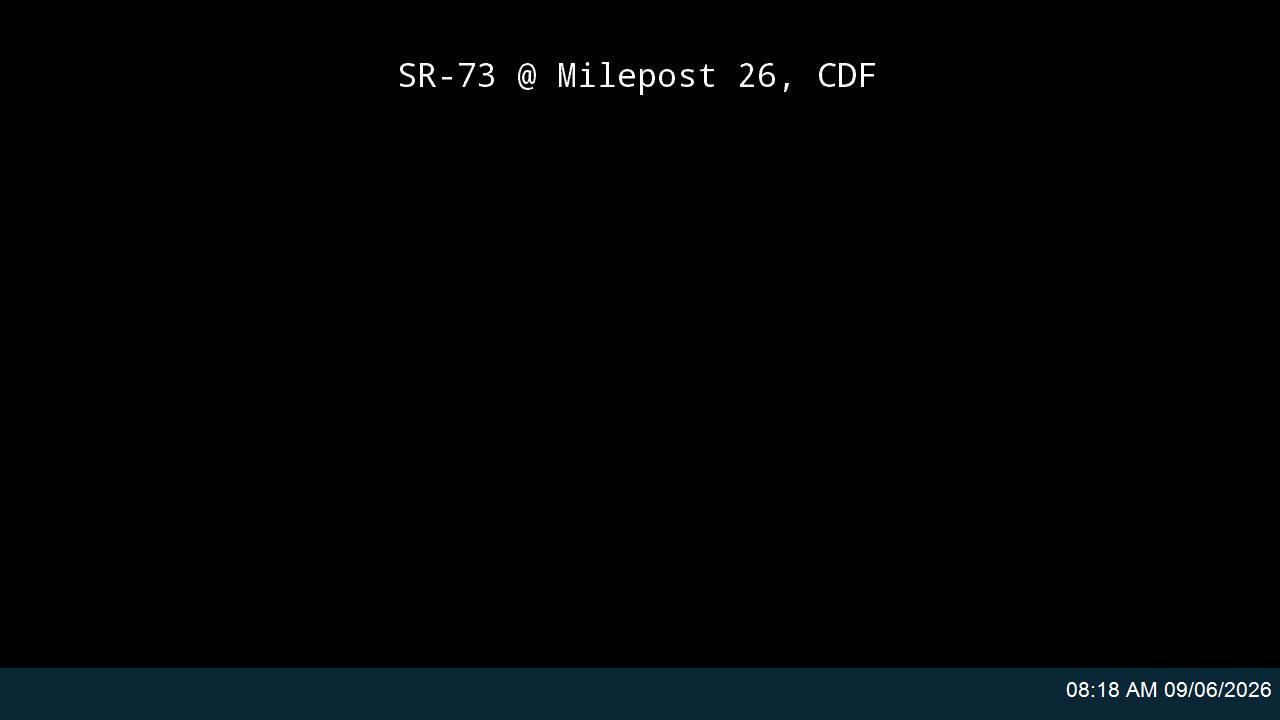 SR-73 @ Milepost 26, CDF live camera view