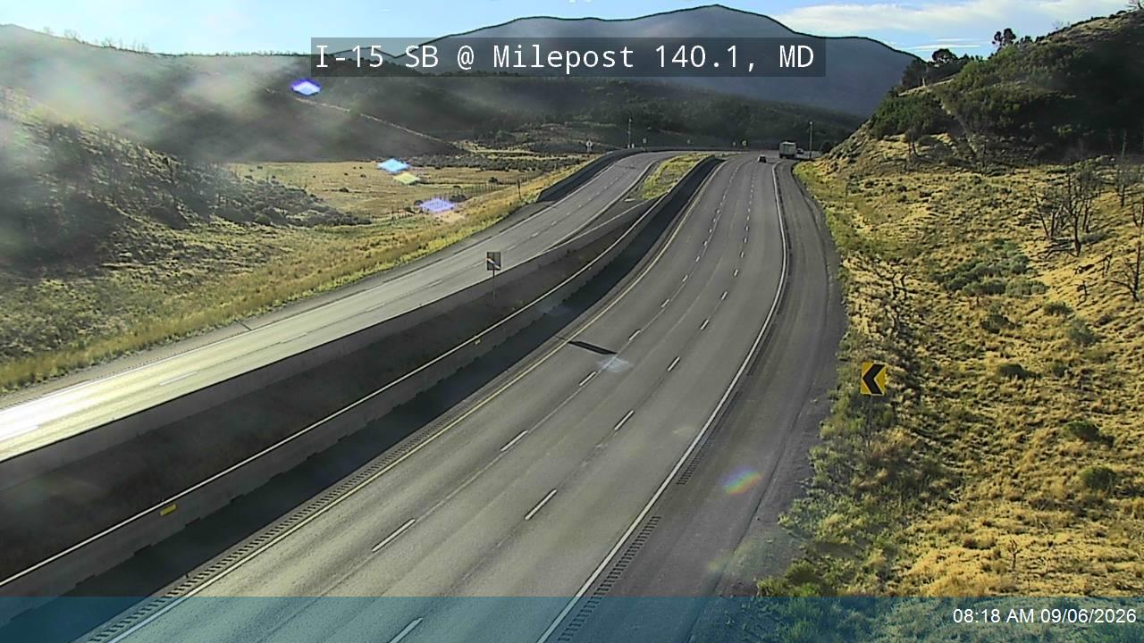 I-15 SB @ Milepost 140.1, MD live camera view