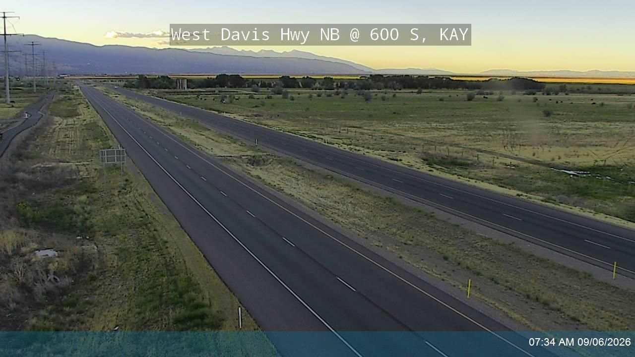West Davis Hwy / SR-177 NB @ 600 S / MP 6.72, KAY live camera view