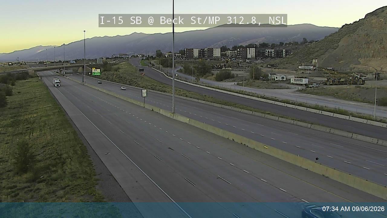 I-15 SB @ Beck St / US-89 / MP 312.8, NSL live camera view