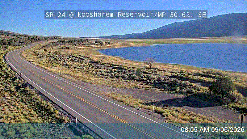 SR-24 @ Koosharem Reservoir / MP 30.62, SE live camera view