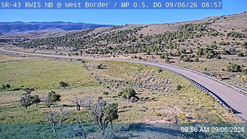 SR-43 RWIS NB @ UT/WY State Line / MP 0.44, DG live camera view