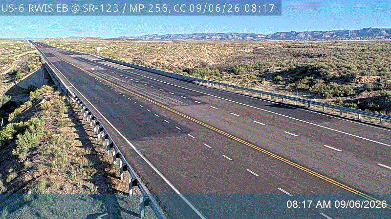 US-6 RWIS EB @ SR-123 / MP 256, CC live camera view