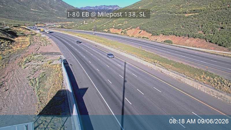 I-80 EB @ Parleys Canyon / MP 138, SL live camera view