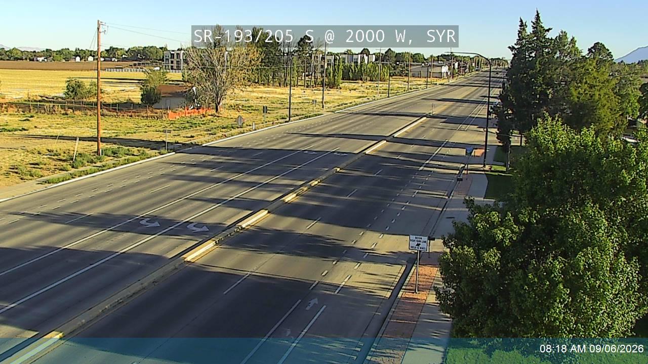 205 S / SR-193 @ 2000 W / SR-108, SYR live camera view