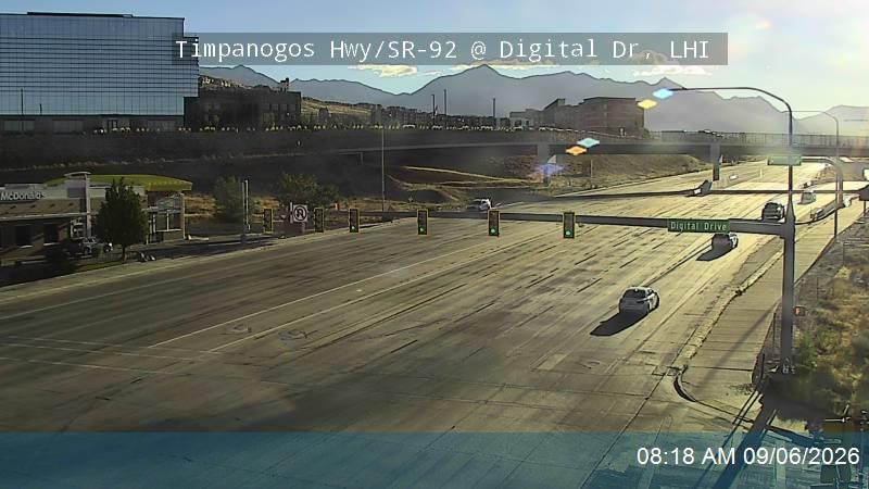 Timpanogos Hwy / 3500 N / SR-92 @ Digital Dr, LHI live camera view
