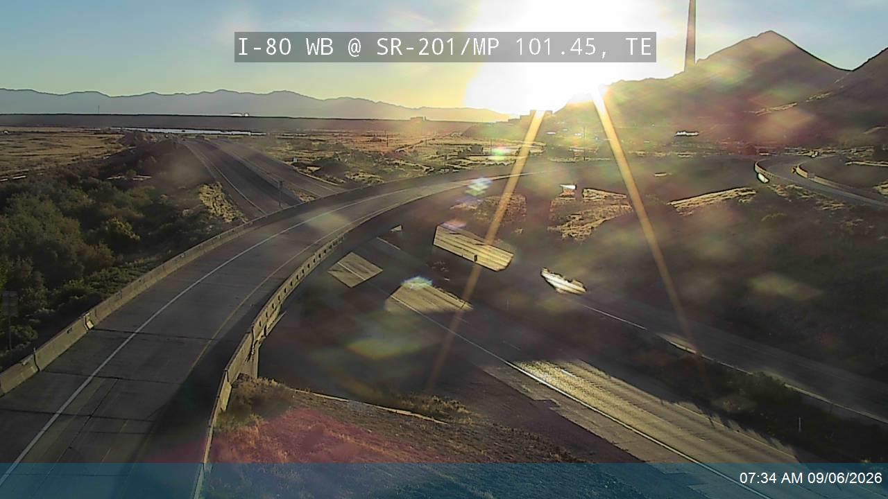 I-80 WB @ SR-201 / MP 101.45, TE live camera view