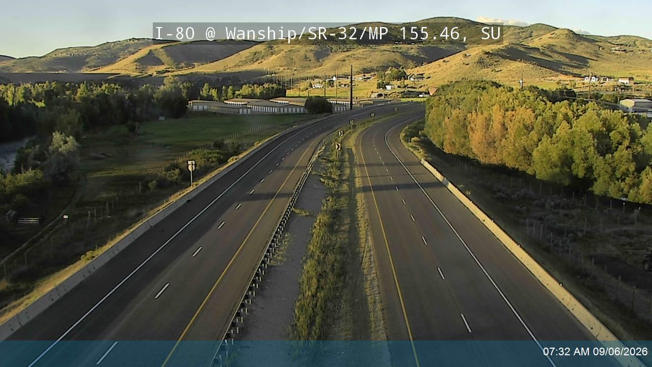 I-80 @ Wanship / SR-32 / MP 155.46, SU live camera view