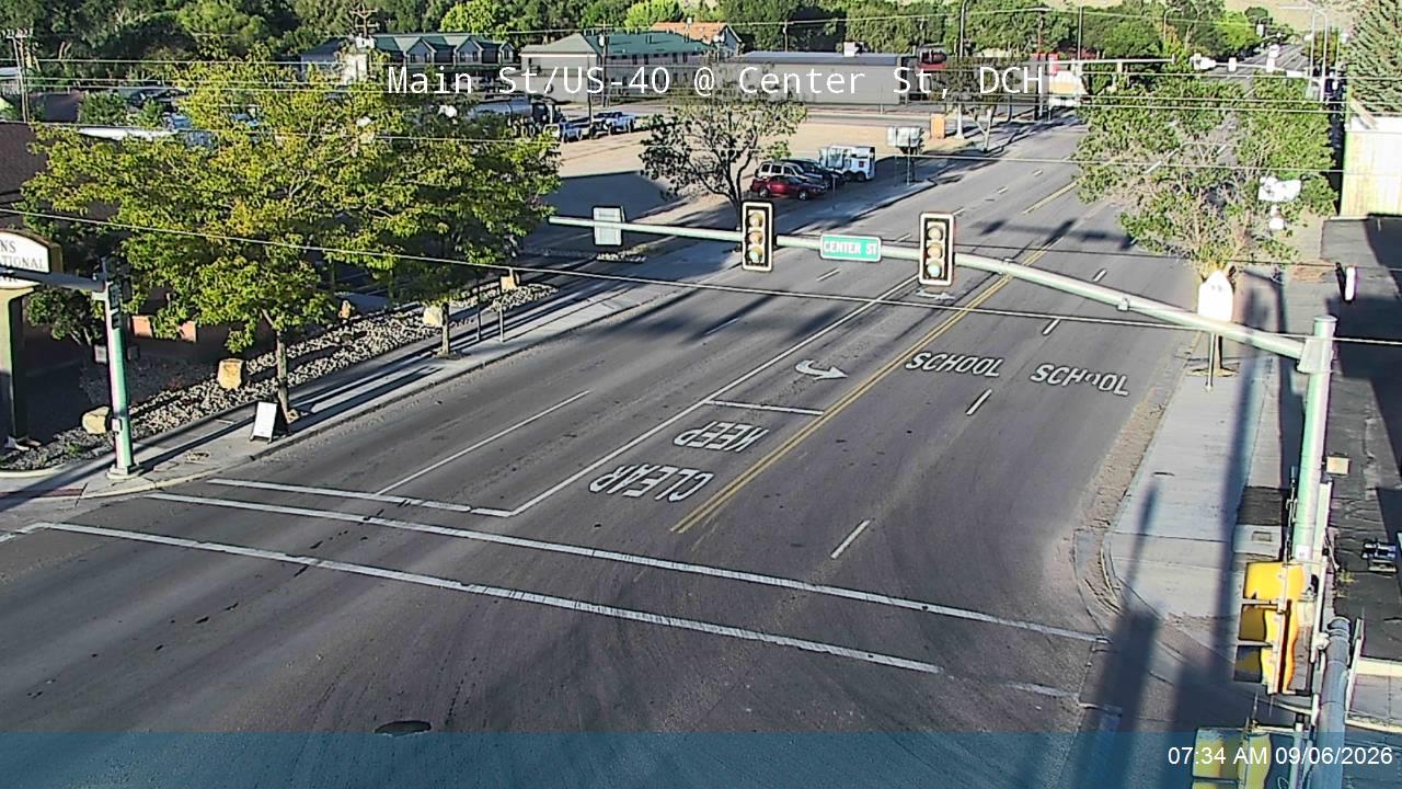 Main St / US-40 @ Center St / SR-87 / MP 86.54, DCH live camera view