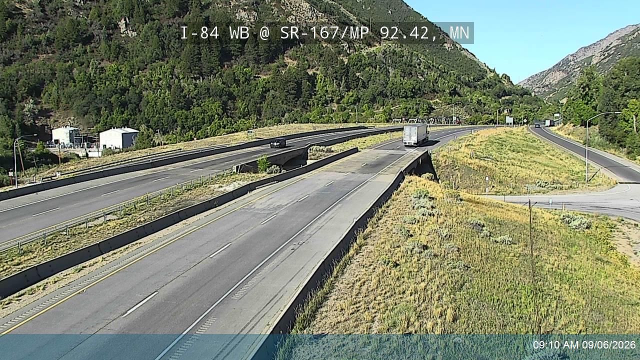 I-84 WB @ SR-167 / MP 92.42, MN live camera view