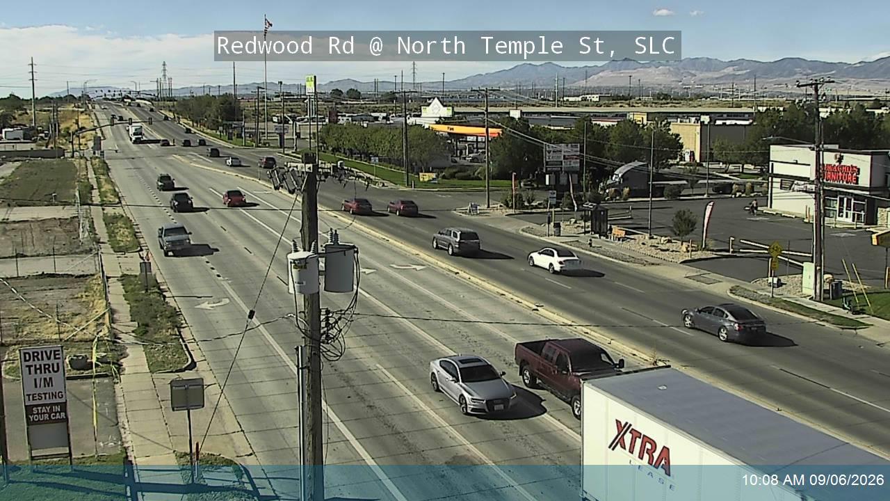 Redwood Rd / SR-68 @ North Temple St, SLC live camera view