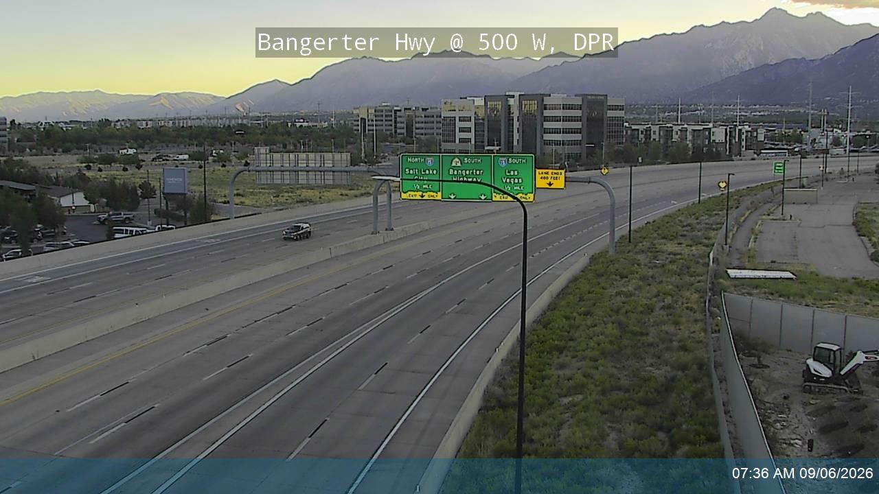 Bangerter Hwy / SR-154 @ 500 W / MP 1.25, DPR live camera view