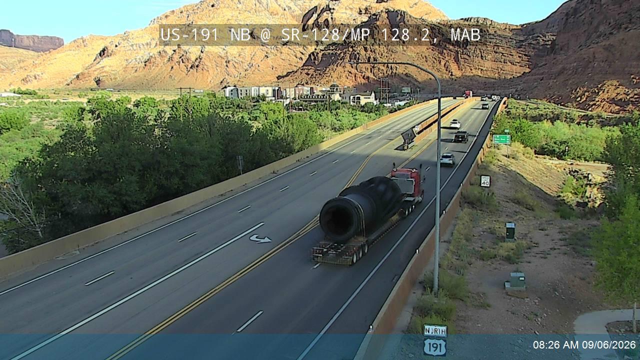 US-191 NB @ SR-128 / MP 128.2, MAB live camera view