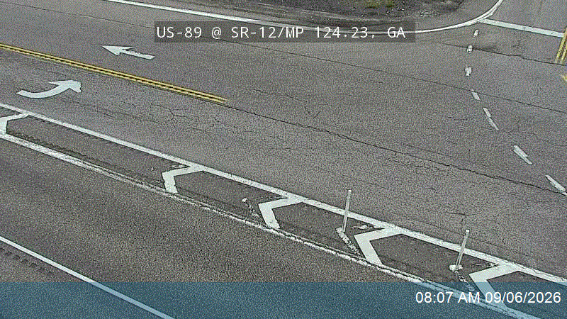 US-89 @ SR-12 / Milepost 124.23, GA live camera view