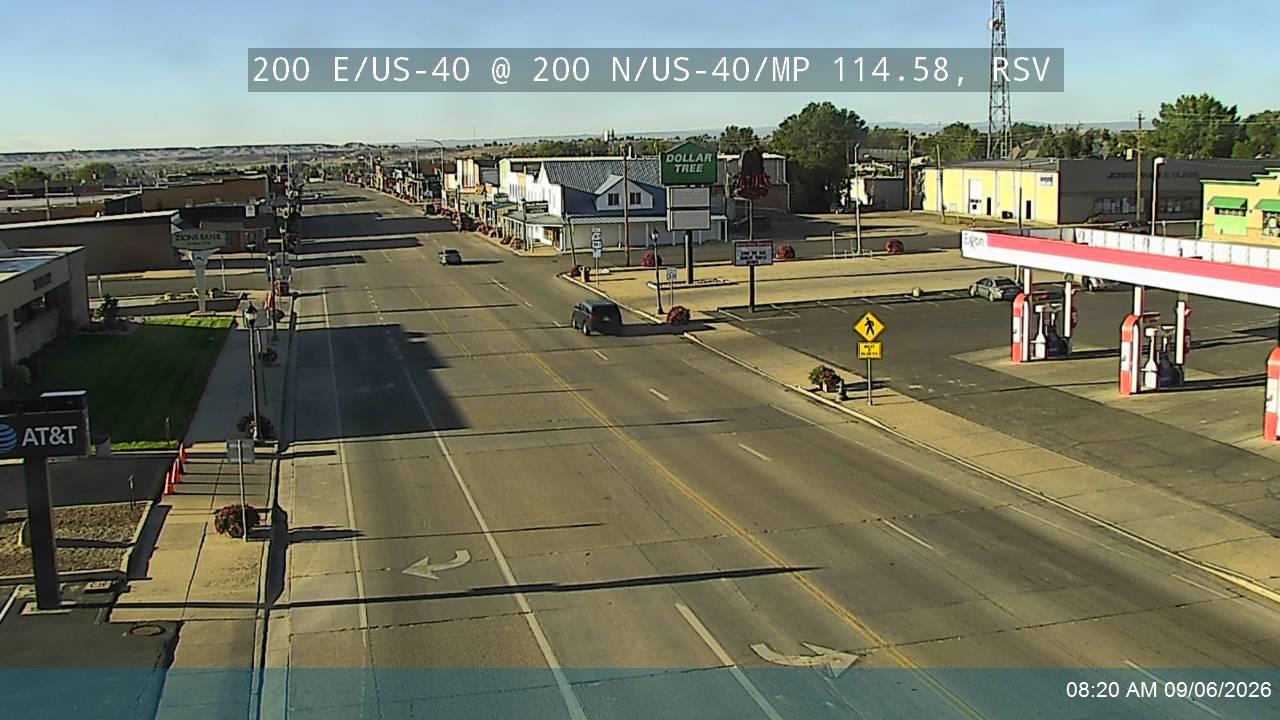 200 E / US-40 @ 200 N / US-40 / SR-121 / MP 114.58, RSV live camera view