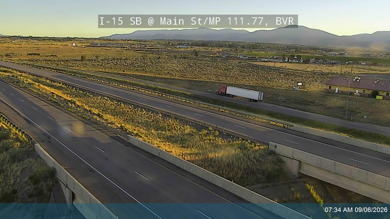 I-15 SB @ Main St / SR-160 / MP 111.77, BVR live camera view