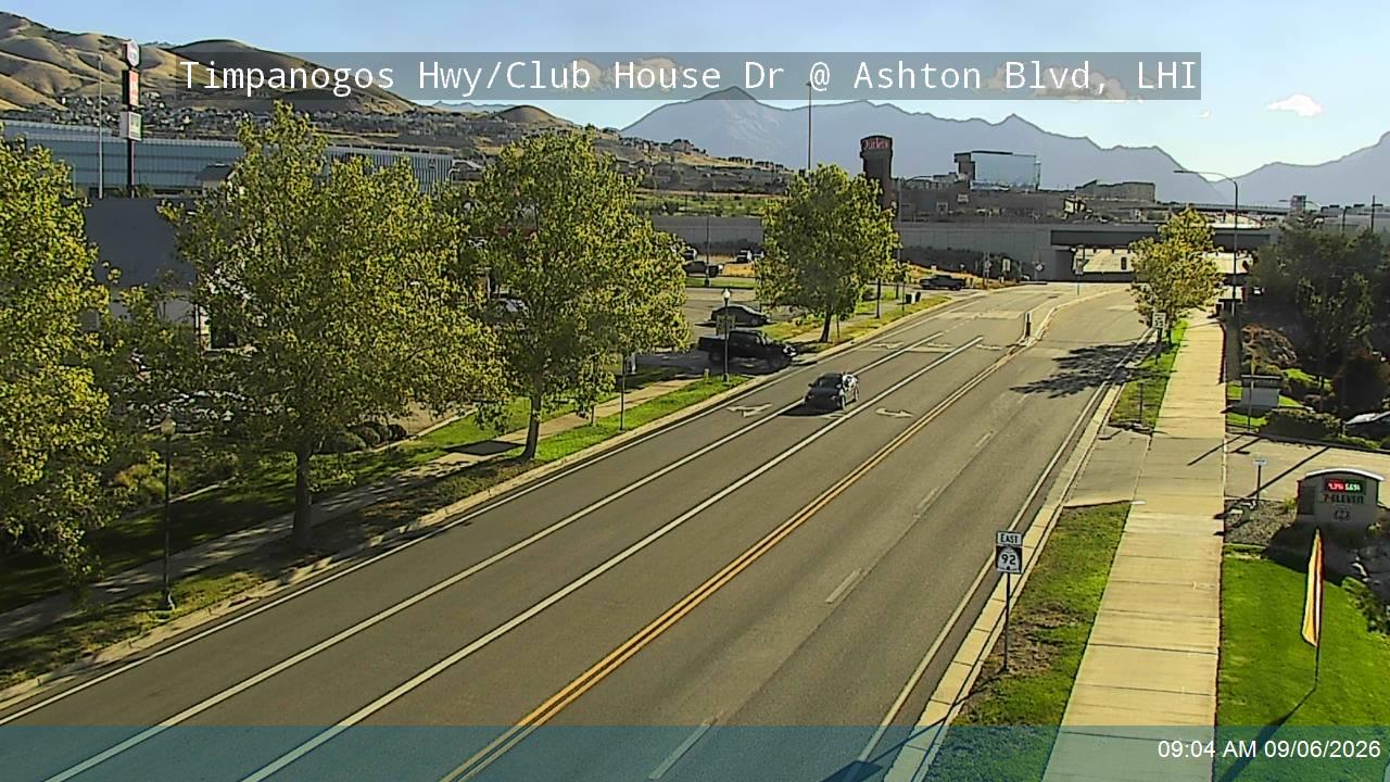 Timpanogos Hwy / Club House Dr / SR-92 @ Ashton Blvd, LHI live camera view