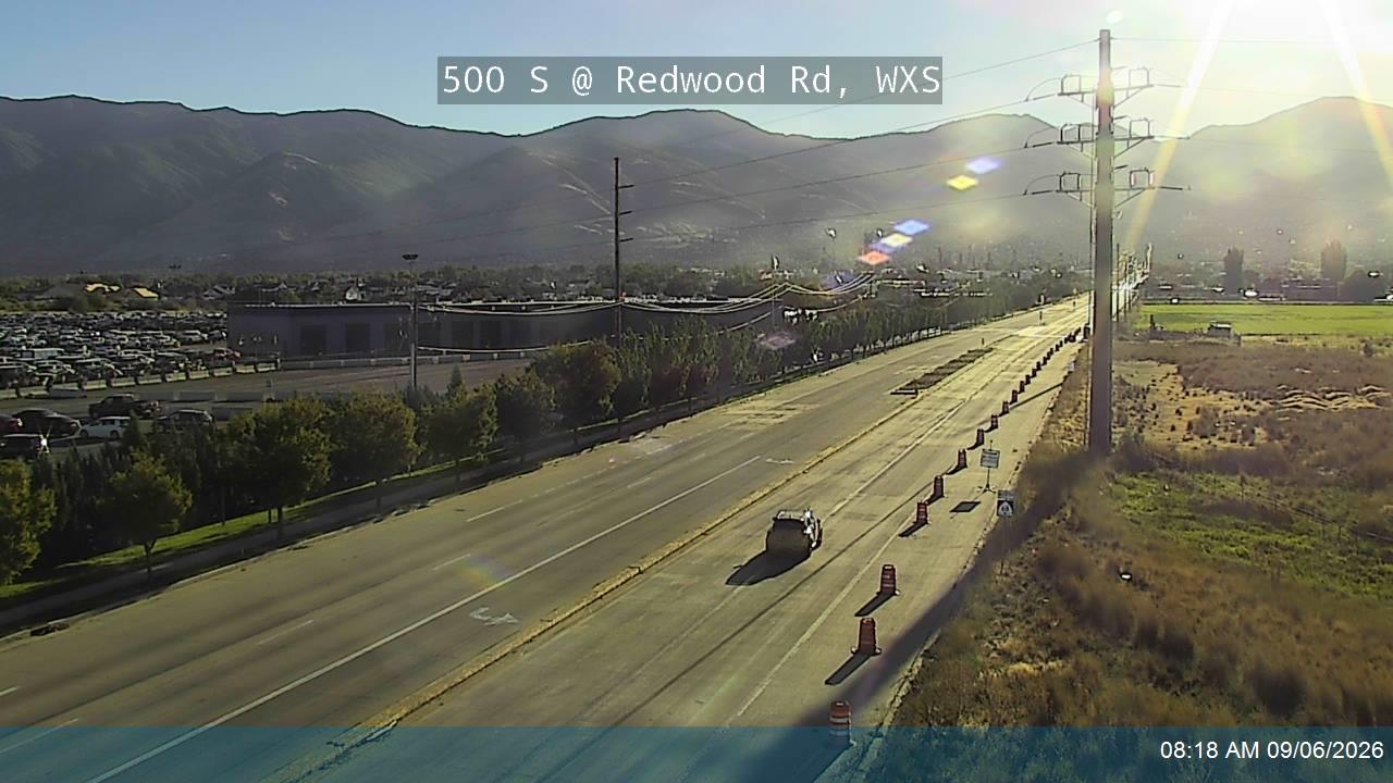 500 S @ Redwood Rd / SR-68, WXS live camera view