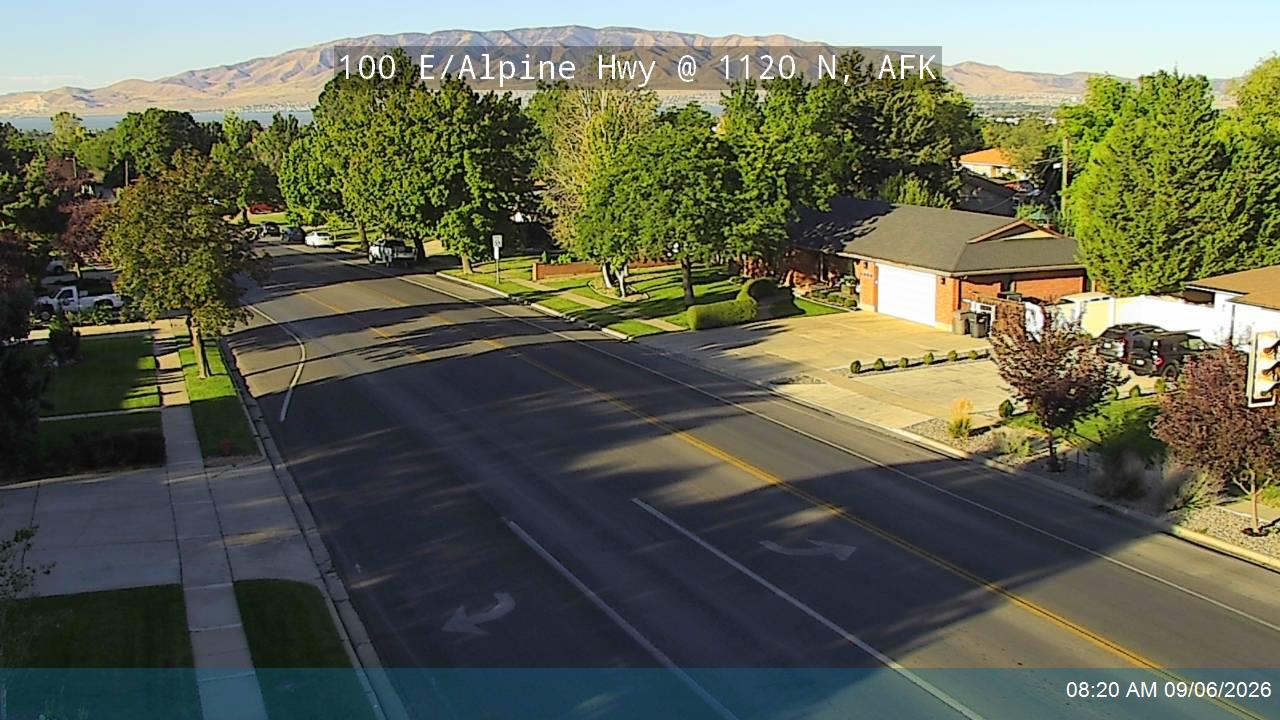 100 E / Alpine Hwy / SR-74 @ 1120 N, AFK live camera view
