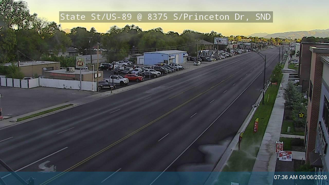 State St / US-89 @ 8375 S / Princeton Dr, SND live camera view