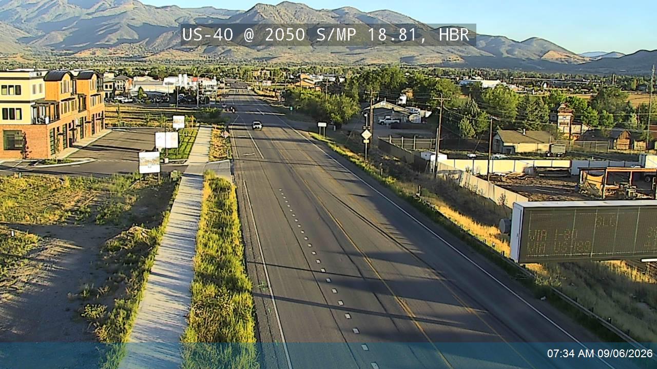 US-40 @ 2050 S / MP 18.81, HBR live camera view