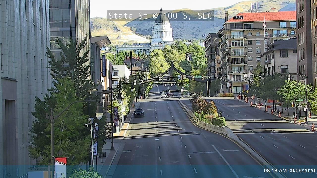 State St / SR-186 @ 100 S, SLC live camera view