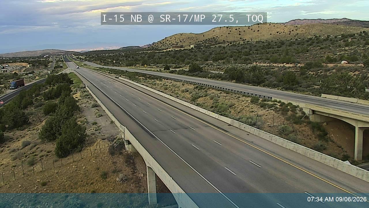 I-15 NB @ SR-17 / MP 27.5, TOQ live camera view