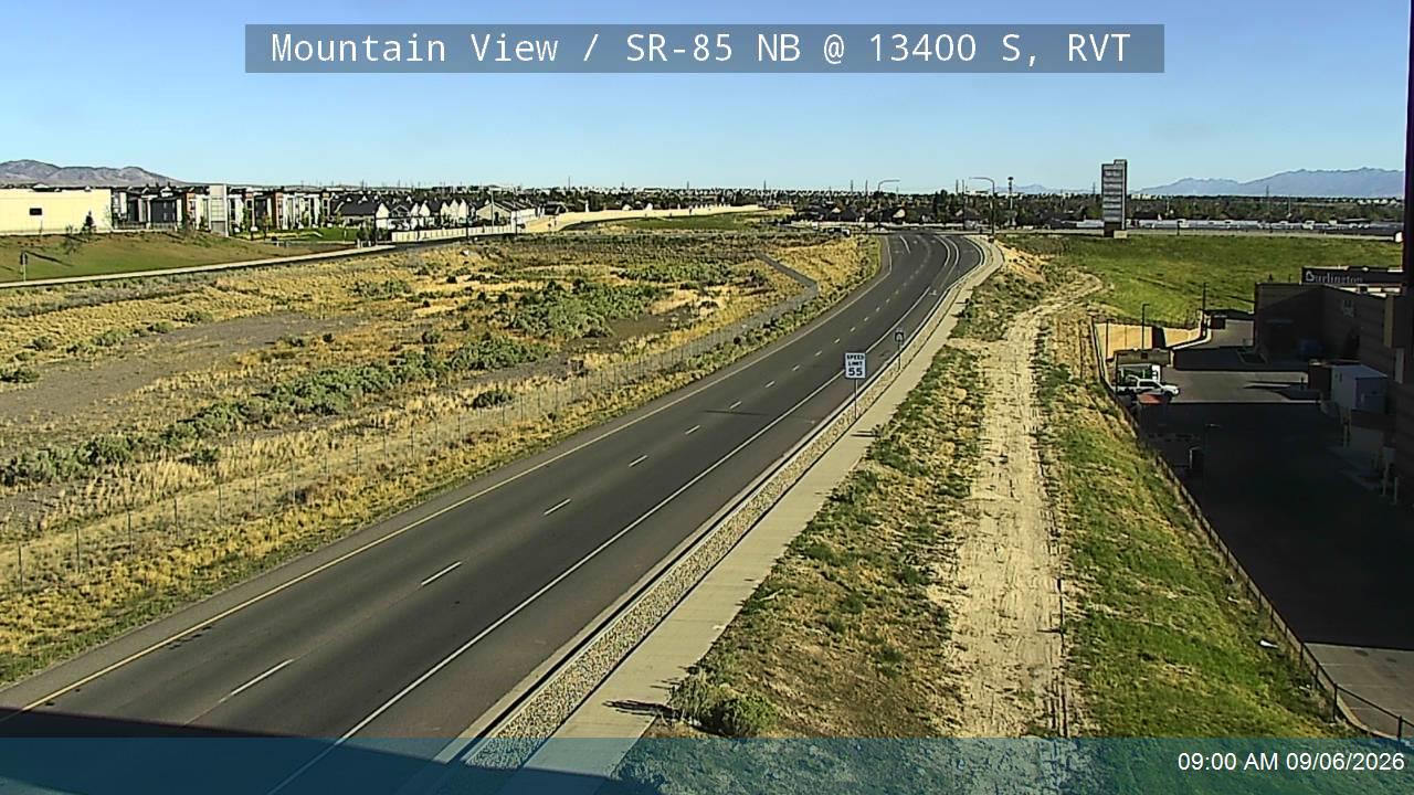 Mountain View / SR-85 NB @ 13400 S, RVT live camera view