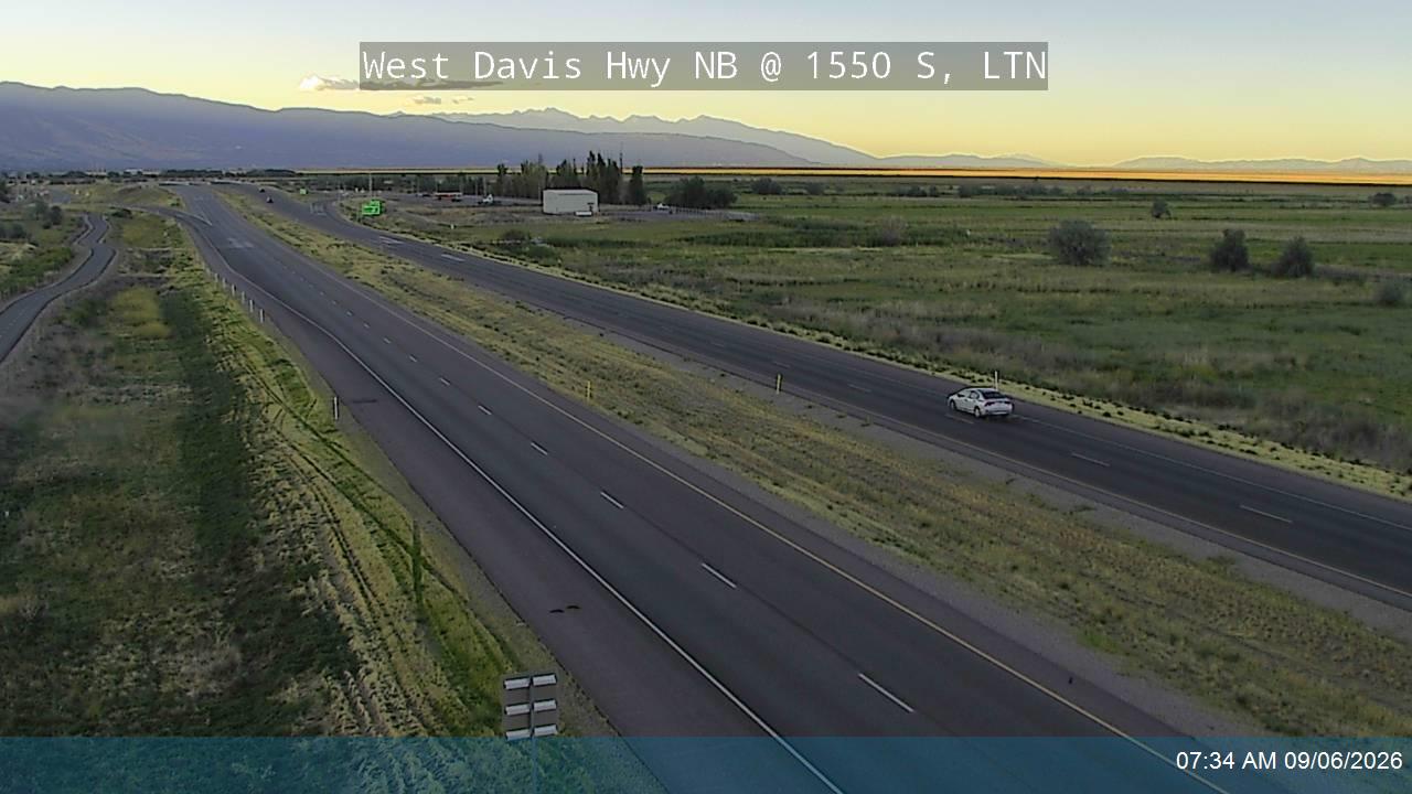 West Davis Hwy / SR-177 NB @ 1550 S / MP 8.18, LTN live camera view