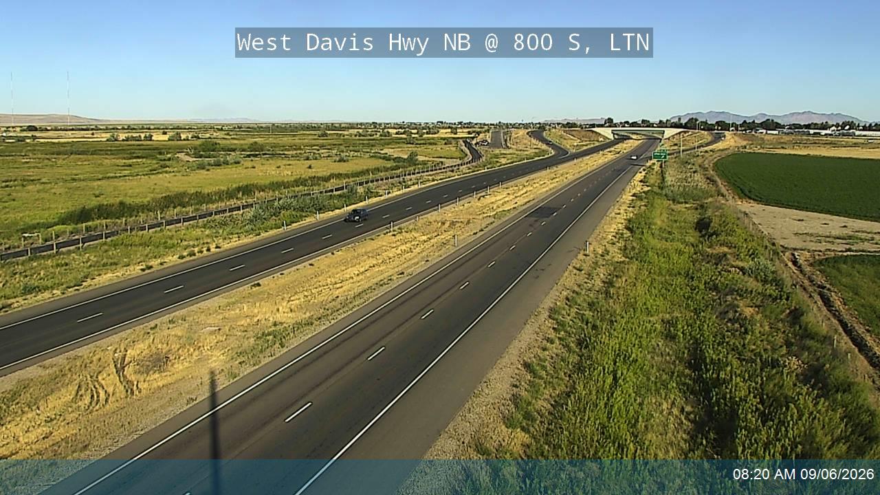 West Davis Hwy / SR-177 NB @ 800 S / MP 9.18, LTN live camera view