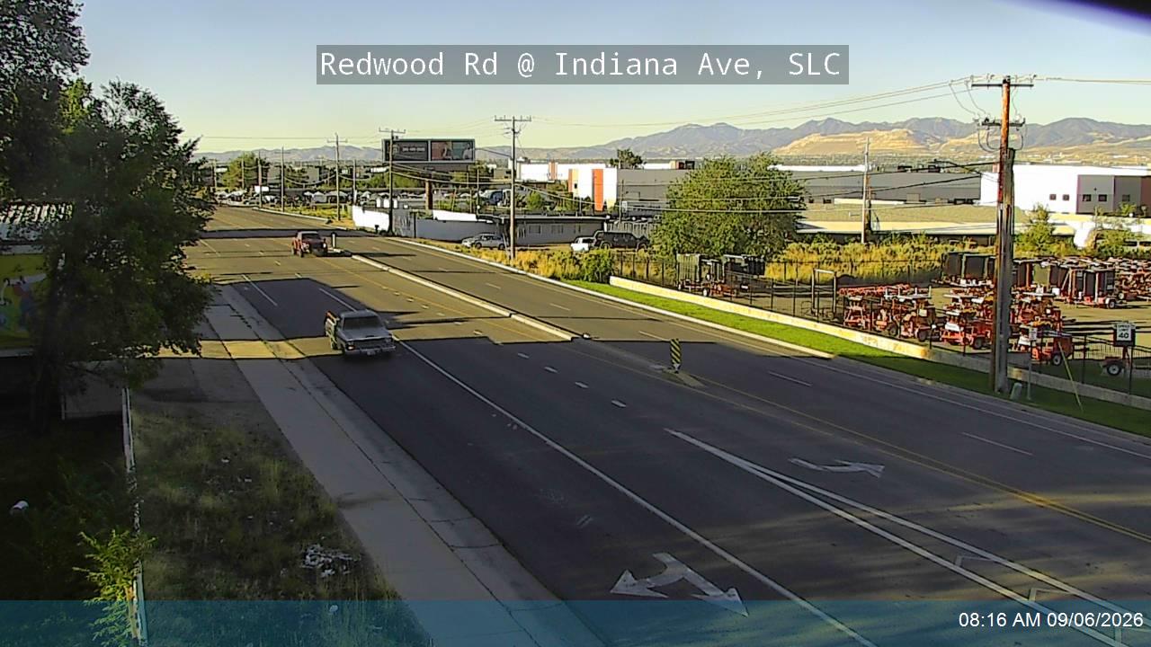 Redwood Rd / SR-68 @ Indiana Ave / 850 S, SLC live camera view