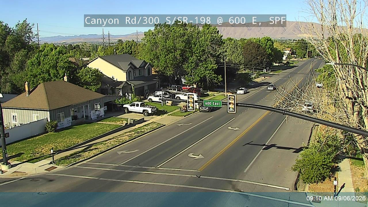 Canyon Rd / 300 S / SR-198 @ 600 E, SPF live camera view