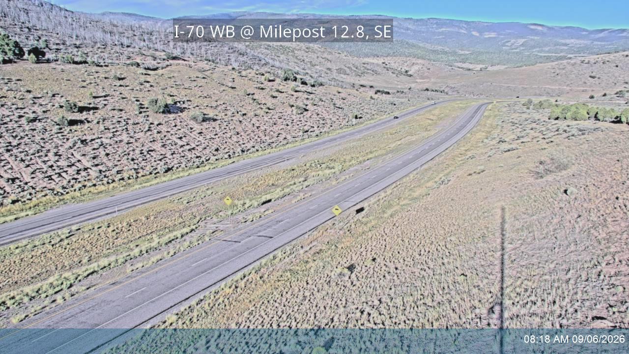 I-70 WB @ Milepost 12.8, SE live camera view