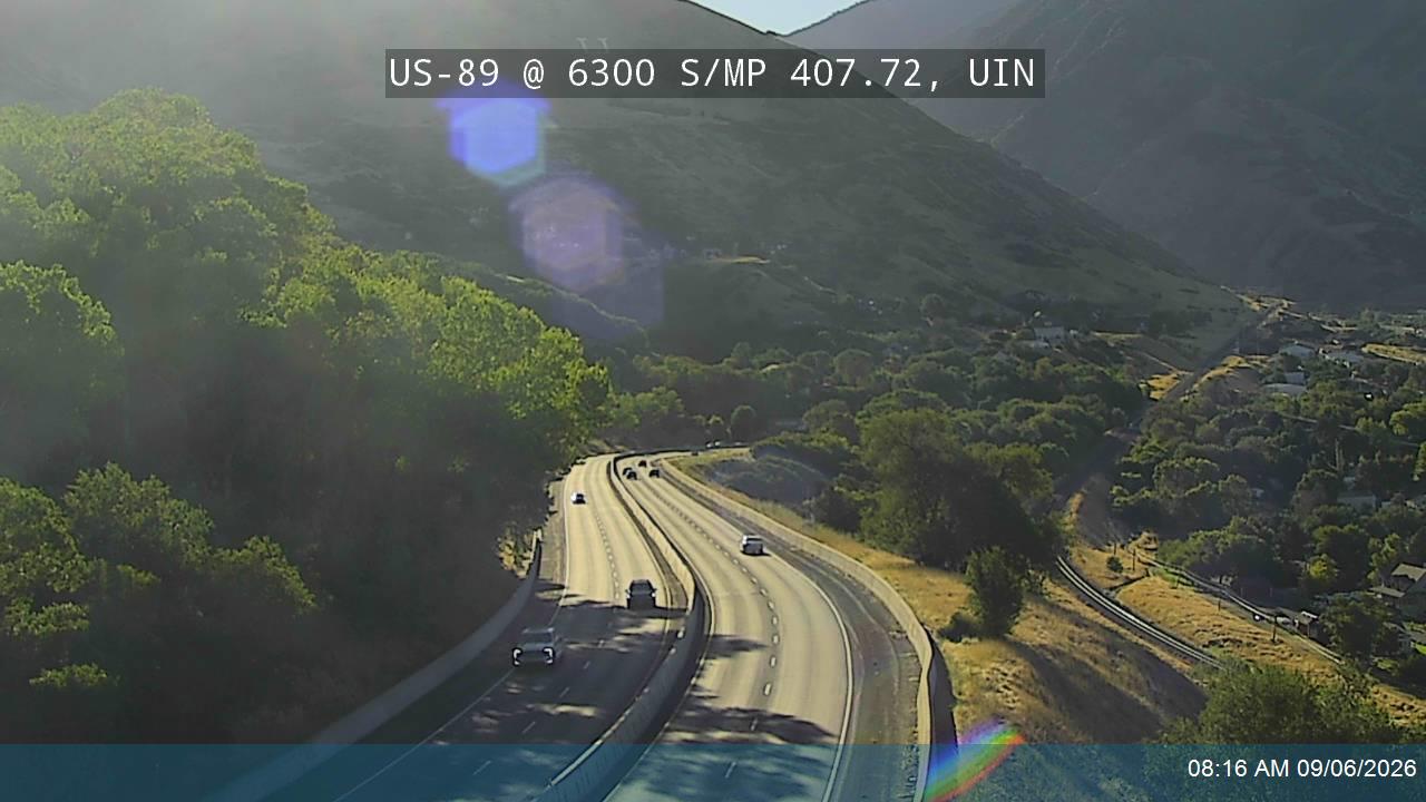 US-89 @ 6300 S / 150 E / MP 407.72, UIN live camera view