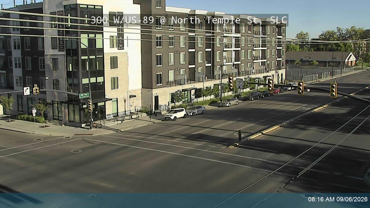 North Temple @ 300 W / US-89, SLC live camera view