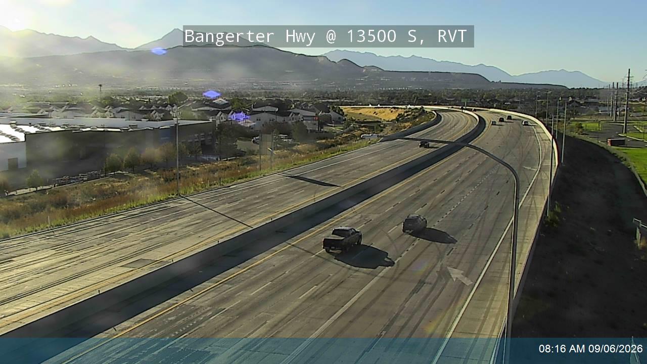 Bangerter Hwy / SR-154 @ 13500 S / MP 5.4, RVT live camera view
