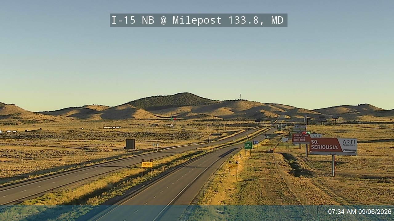 I-15 NB @ Milepost 133.8, MD live camera view