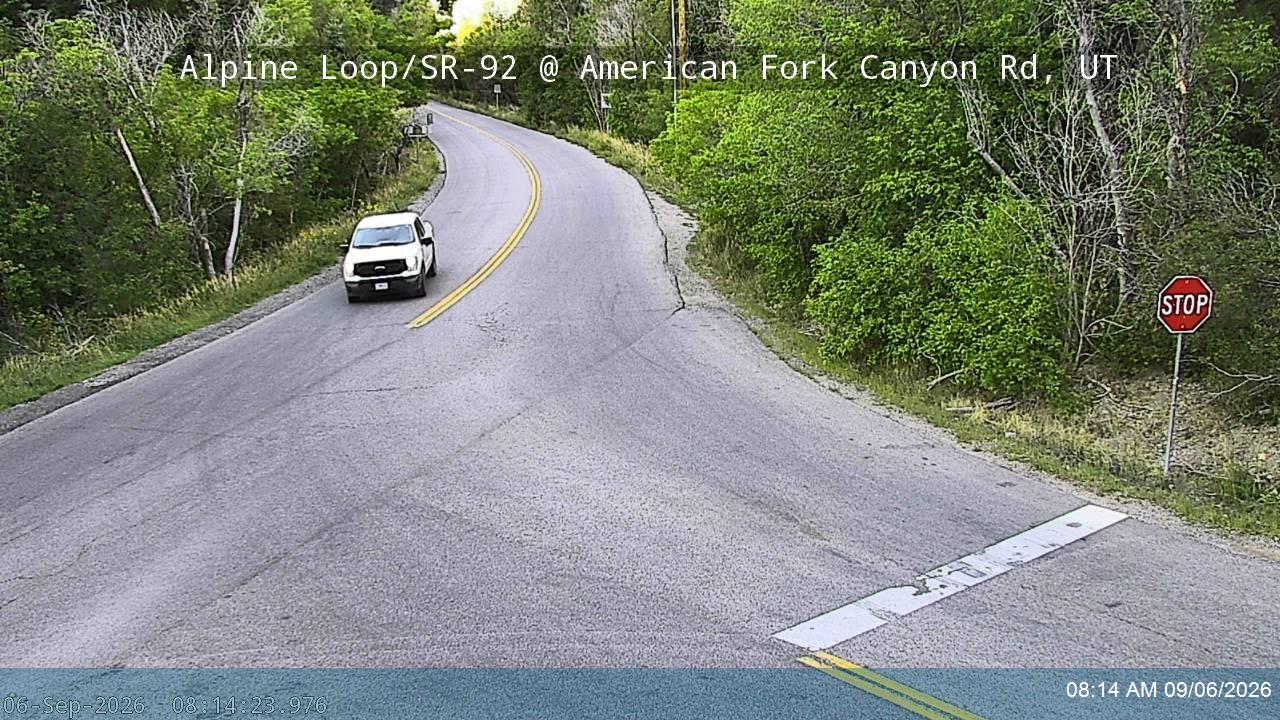 Alpine Loop / SR-92 @ American Fork Canyon Rd / SR-144, UT live camera view