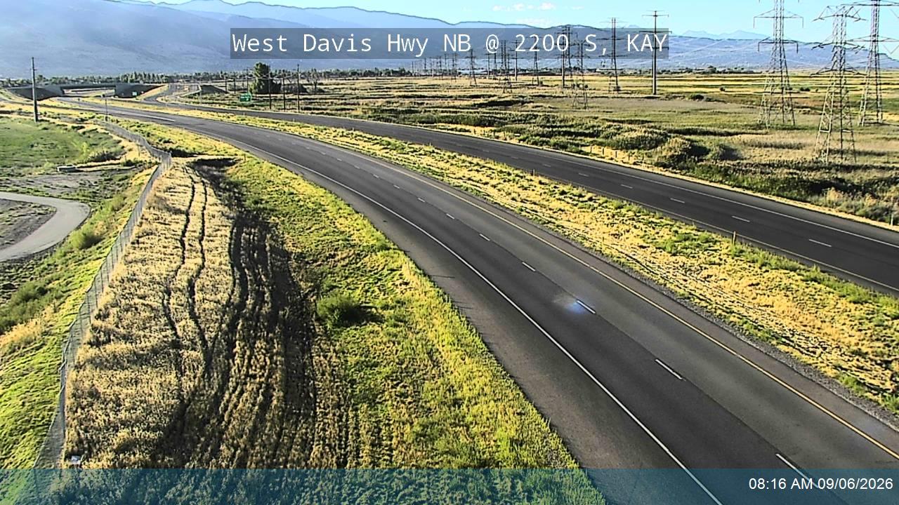 West Davis Hwy / SR-177 NB @ 2200 S / MP 4.39, KAY live camera view
