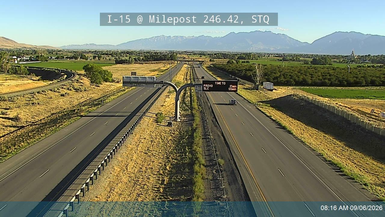 I-15 @ Milepost 246.42, STQ live camera view
