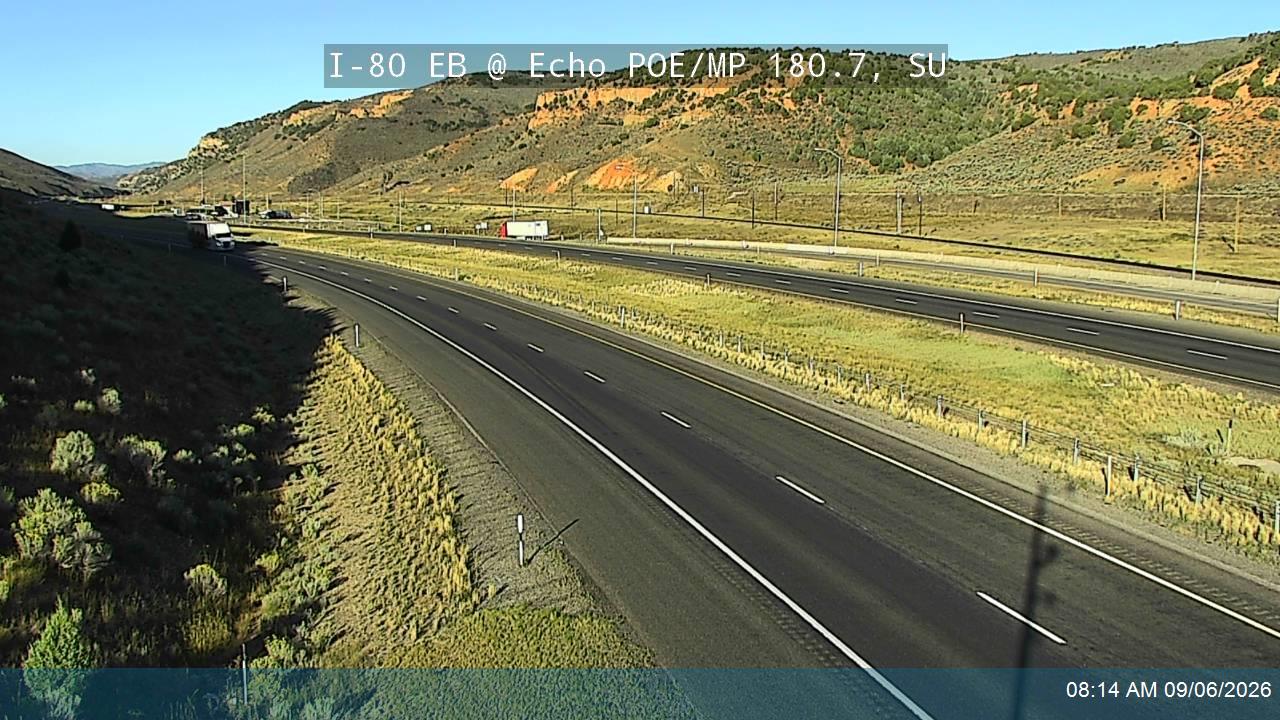 I-80 EB @ Echo POE / MP 180.7, SU live camera view