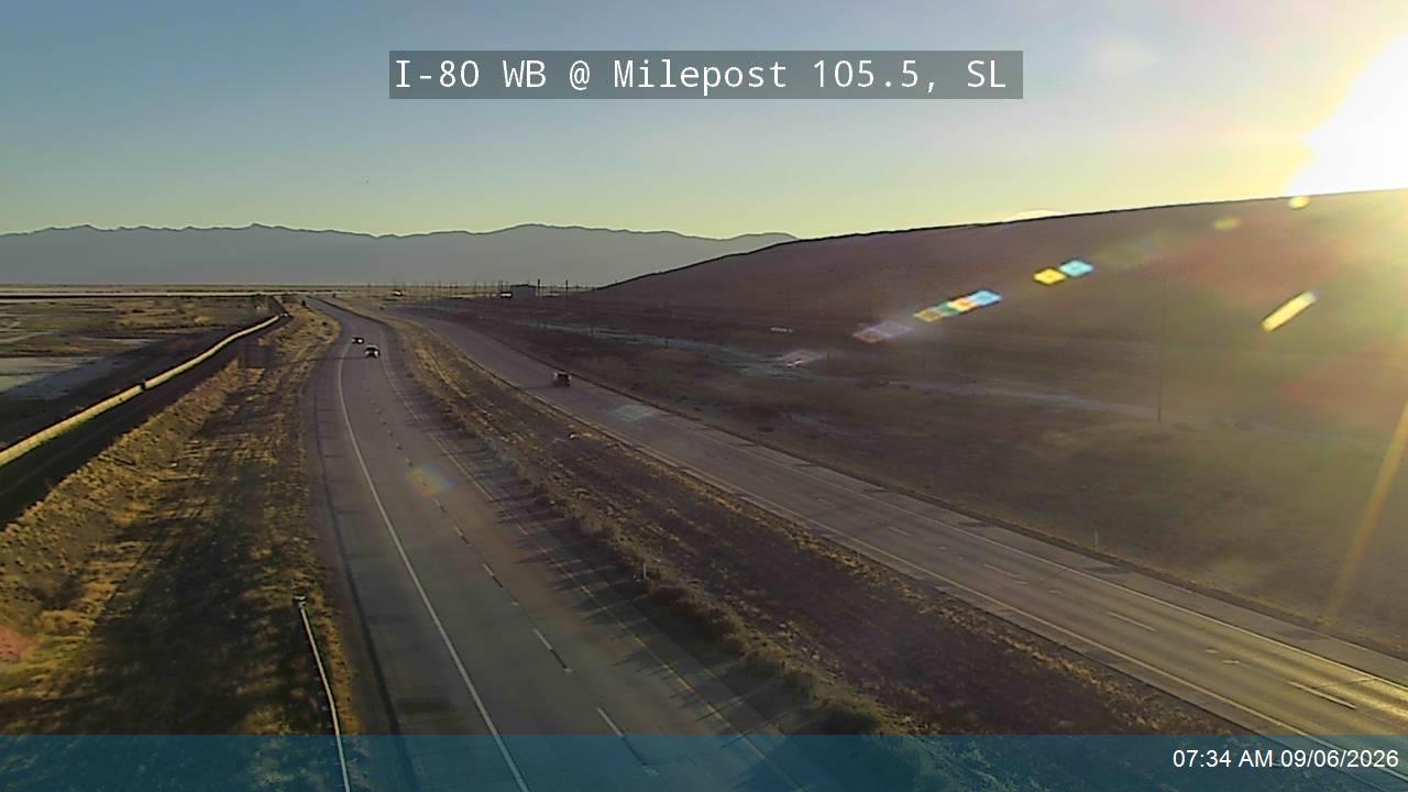 I-80 WB @ Milepost 105.5, SL live camera view