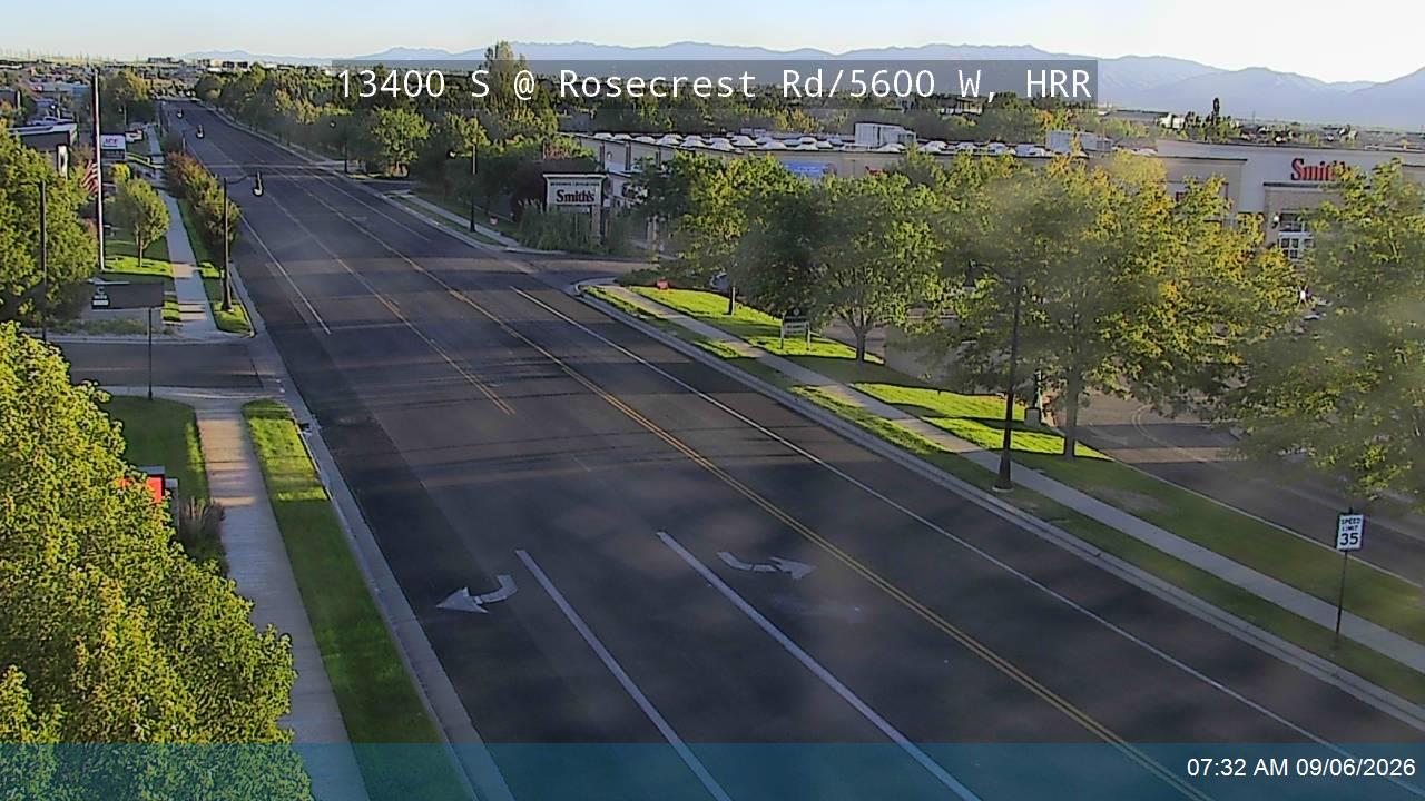 13400 S @ Rosecrest Rd / 5600 W, HRR live camera view