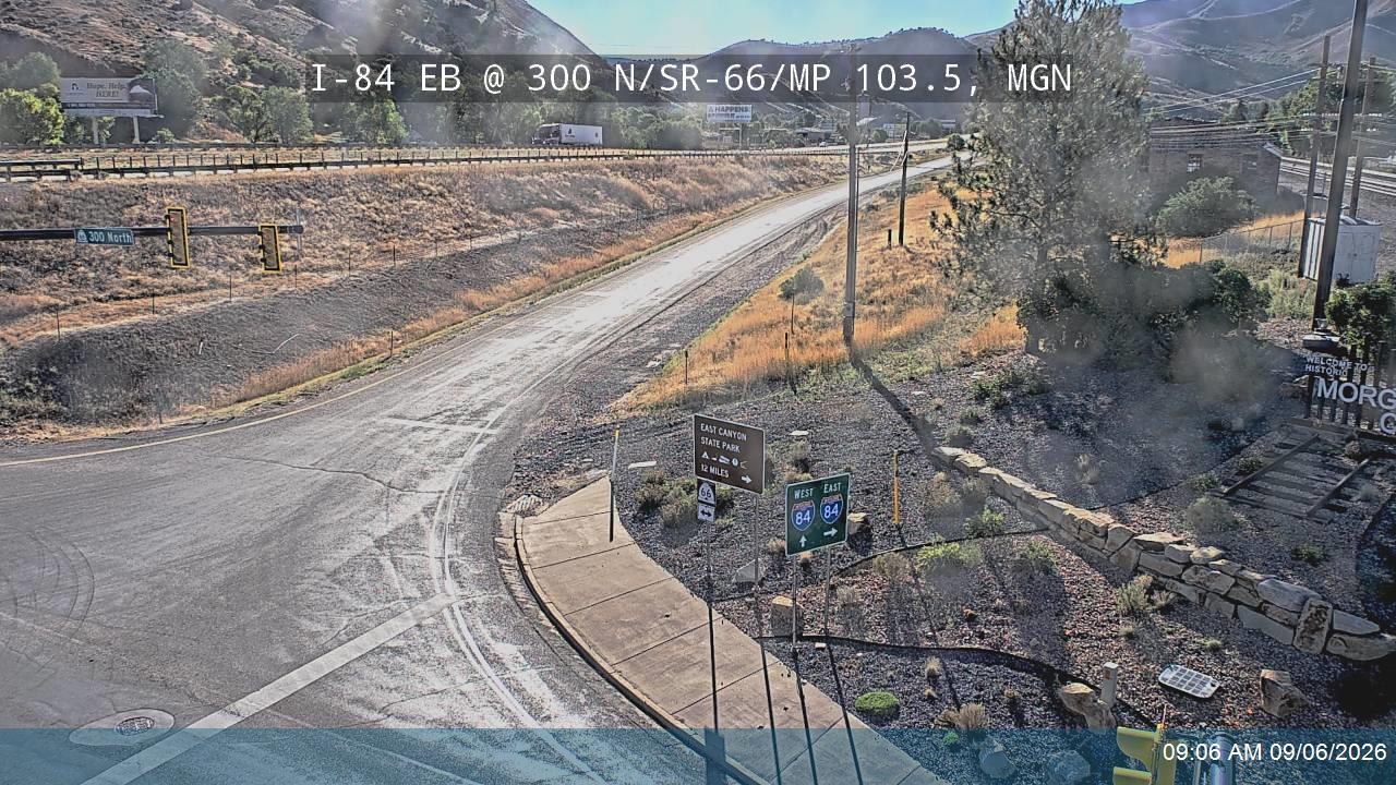 I-84 Off-ramp EB @ 300 N / SR-66 / MP 103.5, MGN live camera view