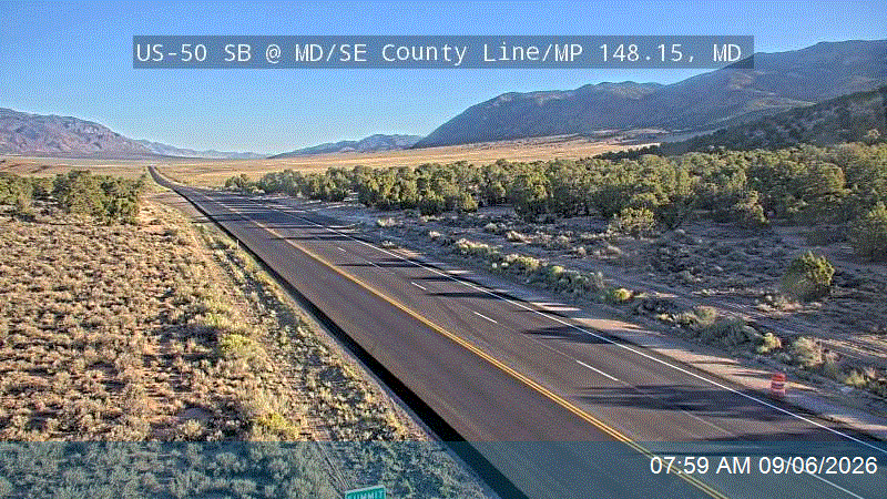 US-50 SB @ MD/SE County Line / MP 148.15, MD live camera view